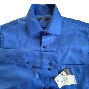 Geoffrey Beene Blue Dress Shirt Classic Design